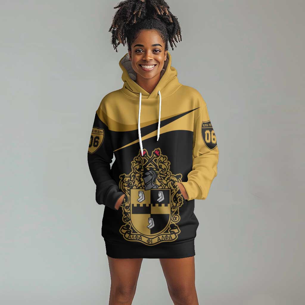 Alpha Phi Alpha Fraternity Hoodie Dress Curve Design For Fraternity Pride