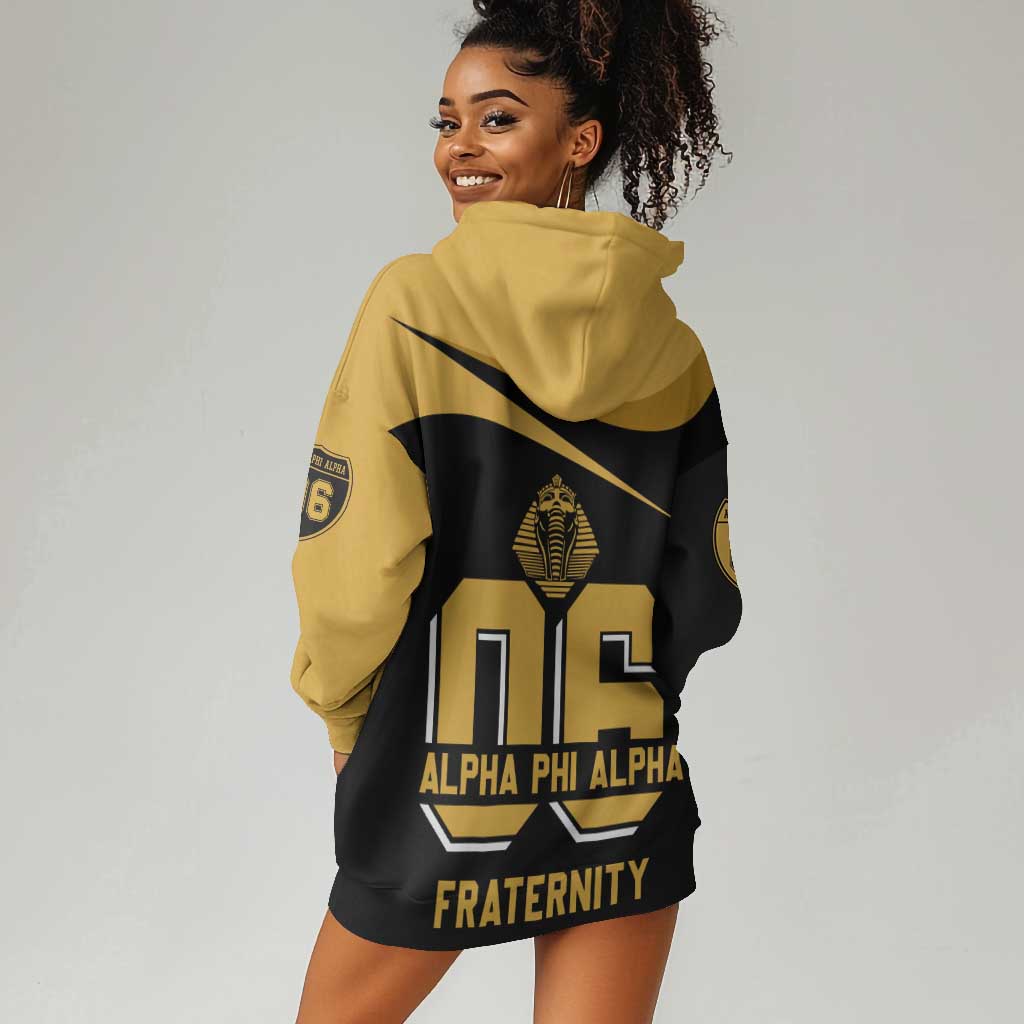 Alpha Phi Alpha Fraternity Hoodie Dress Curve Design For Fraternity Pride