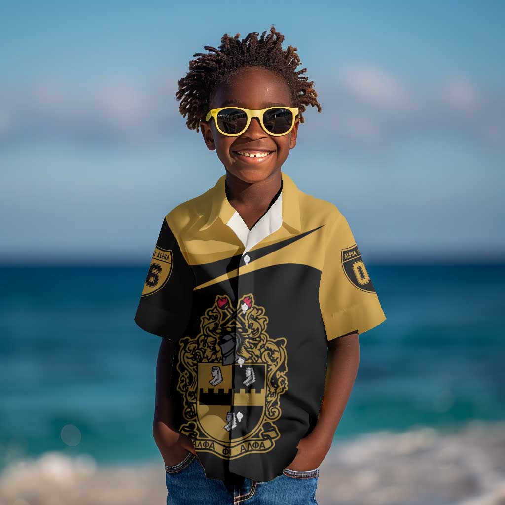 Alpha Phi Alpha Fraternity Kid Hawaiian Shirt Curve Design For Fraternity Pride