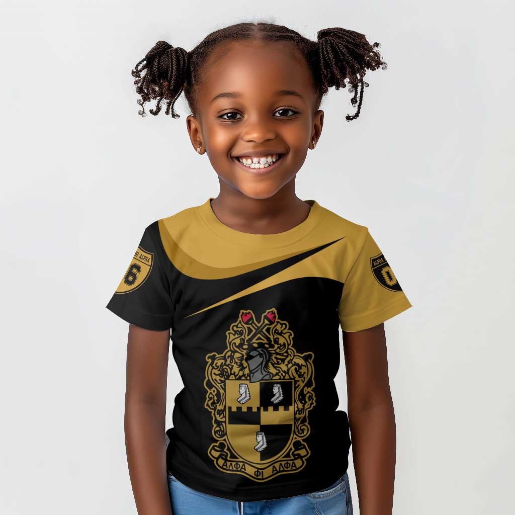 Alpha Phi Alpha Fraternity Kid T shirt Curve Design For Fraternity Pride