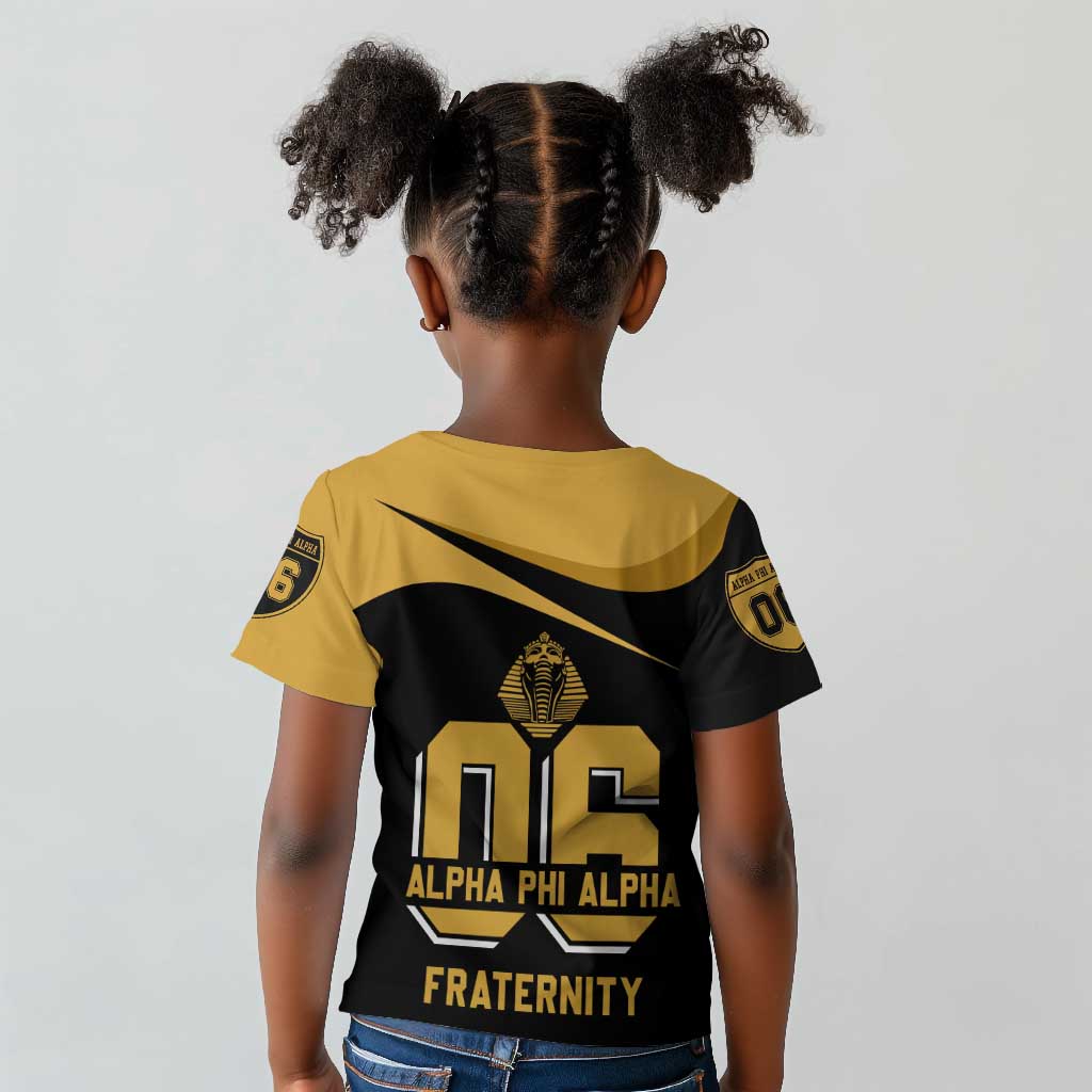 Alpha Phi Alpha Fraternity Kid T shirt Curve Design For Fraternity Pride