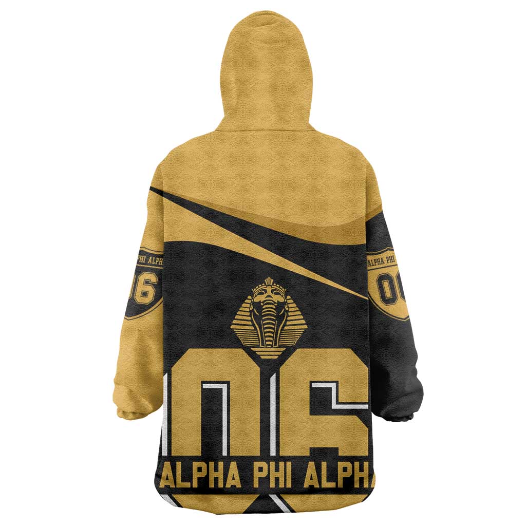 Alpha Phi Alpha Fraternity Kid Wearable Blanket Hoodie Curve Design For Fraternity Pride