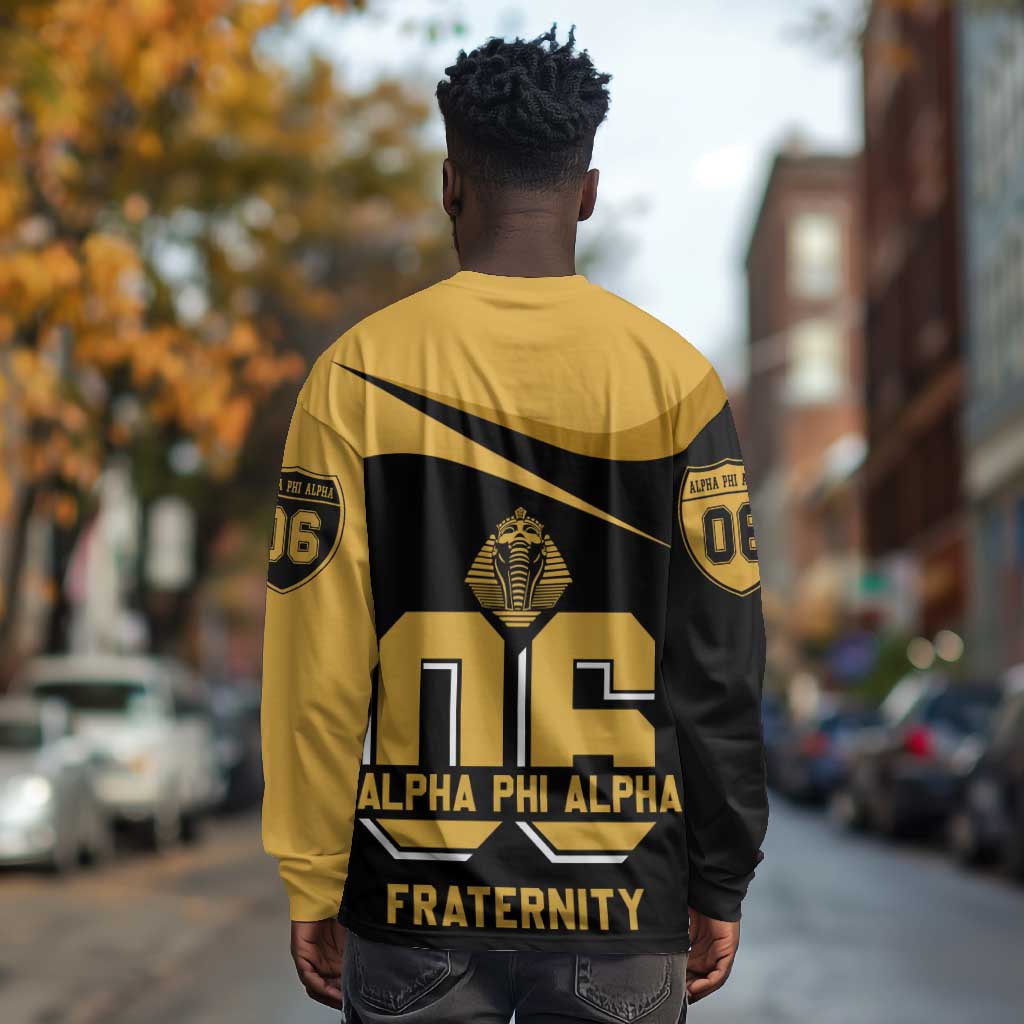 Alpha Phi Alpha Fraternity Long Sleeve Shirt Curve Design For Fraternity Pride