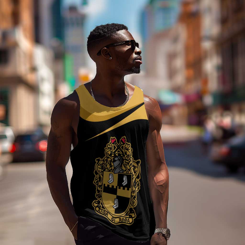 Alpha Phi Alpha Fraternity Men Tank Top Curve Design For Fraternity Pride