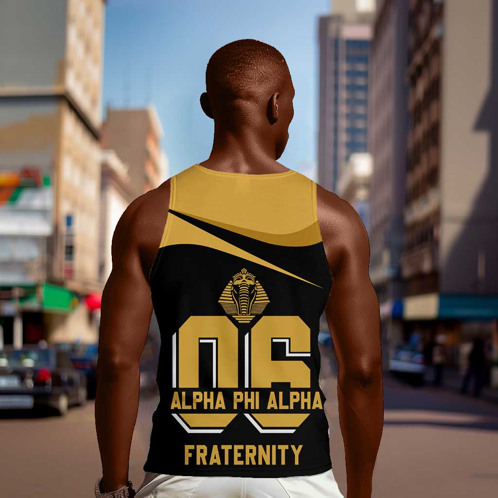 Alpha Phi Alpha Fraternity Men Tank Top Curve Design For Fraternity Pride