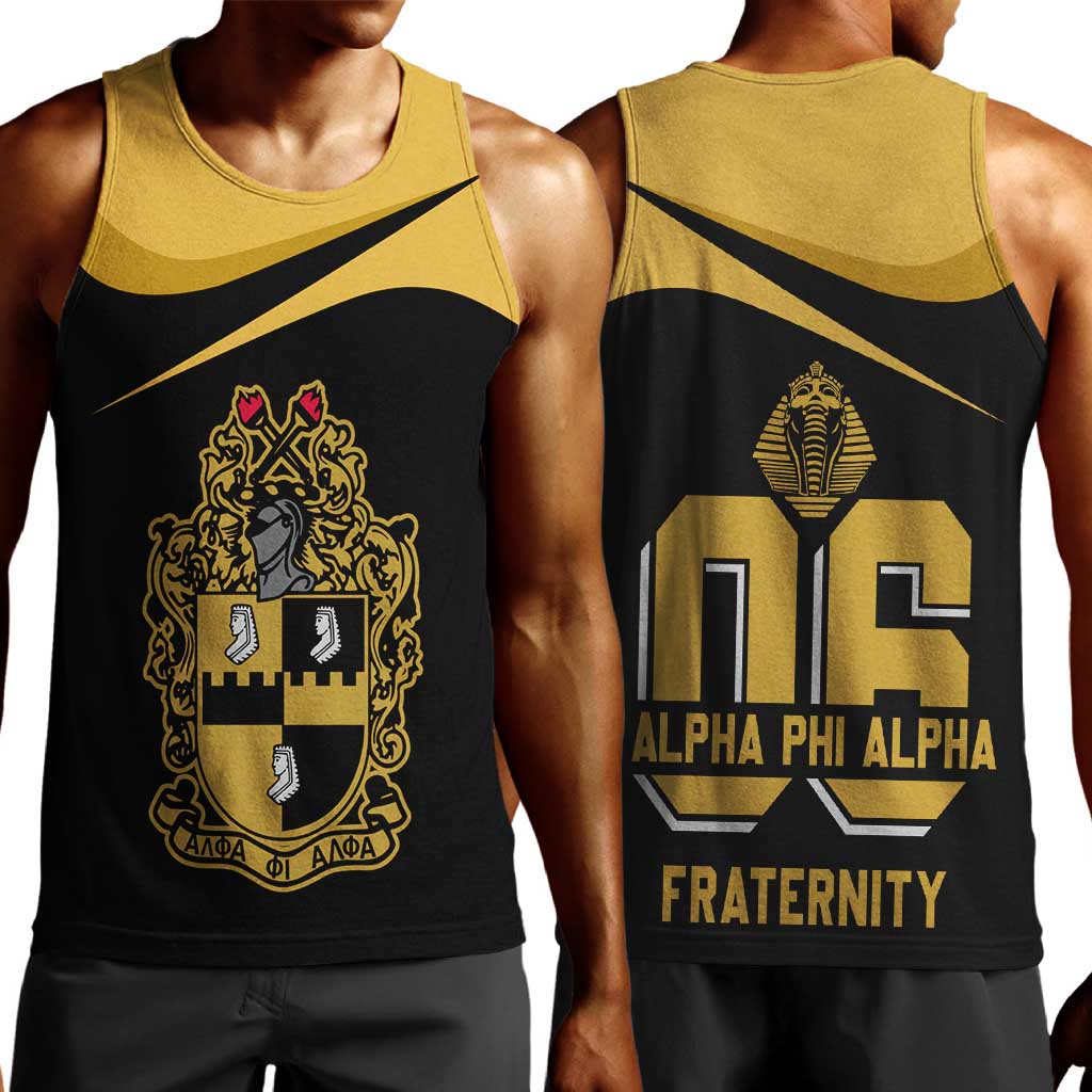 Alpha Phi Alpha Fraternity Men Tank Top Curve Design For Fraternity Pride