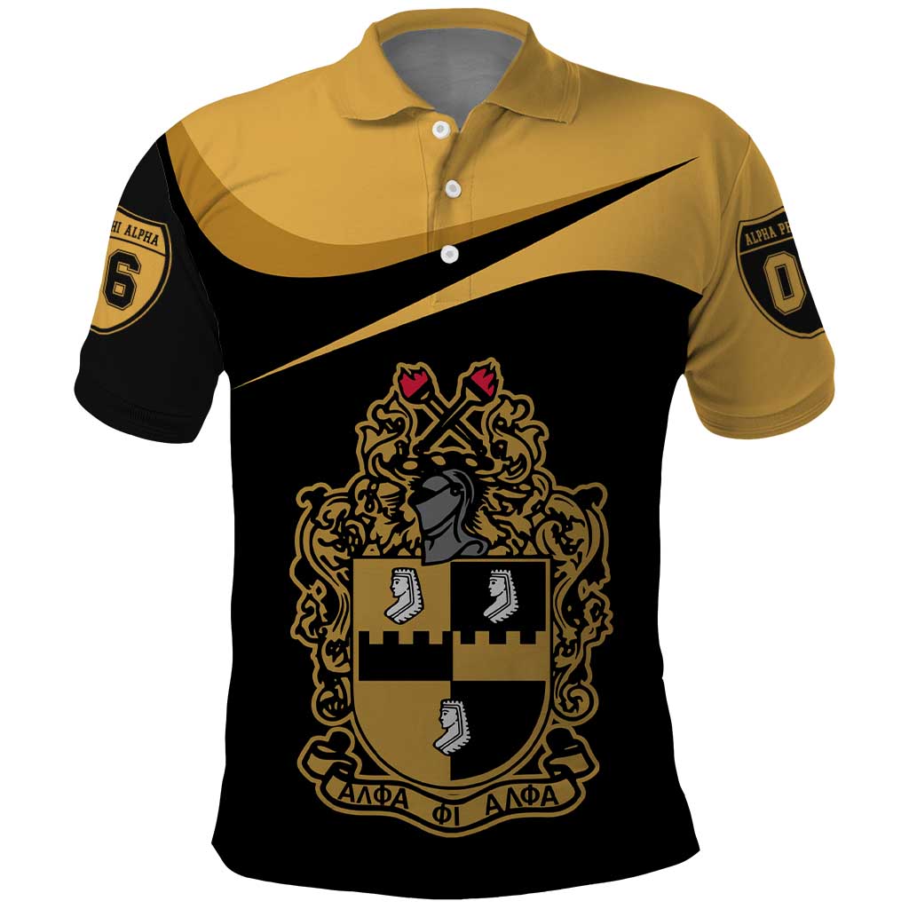 Alpha Phi Alpha Fraternity Polo Shirt Curve Design For Fraternity Pride