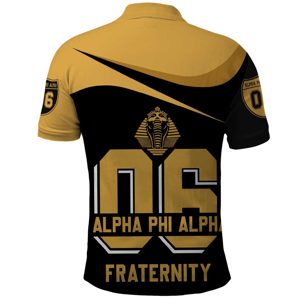Alpha Phi Alpha Fraternity Polo Shirt Curve Design For Fraternity Pride