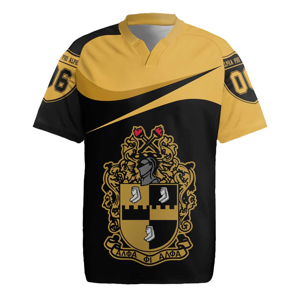 Alpha Phi Alpha Fraternity Rugby Jersey Curve Design For Fraternity Pride