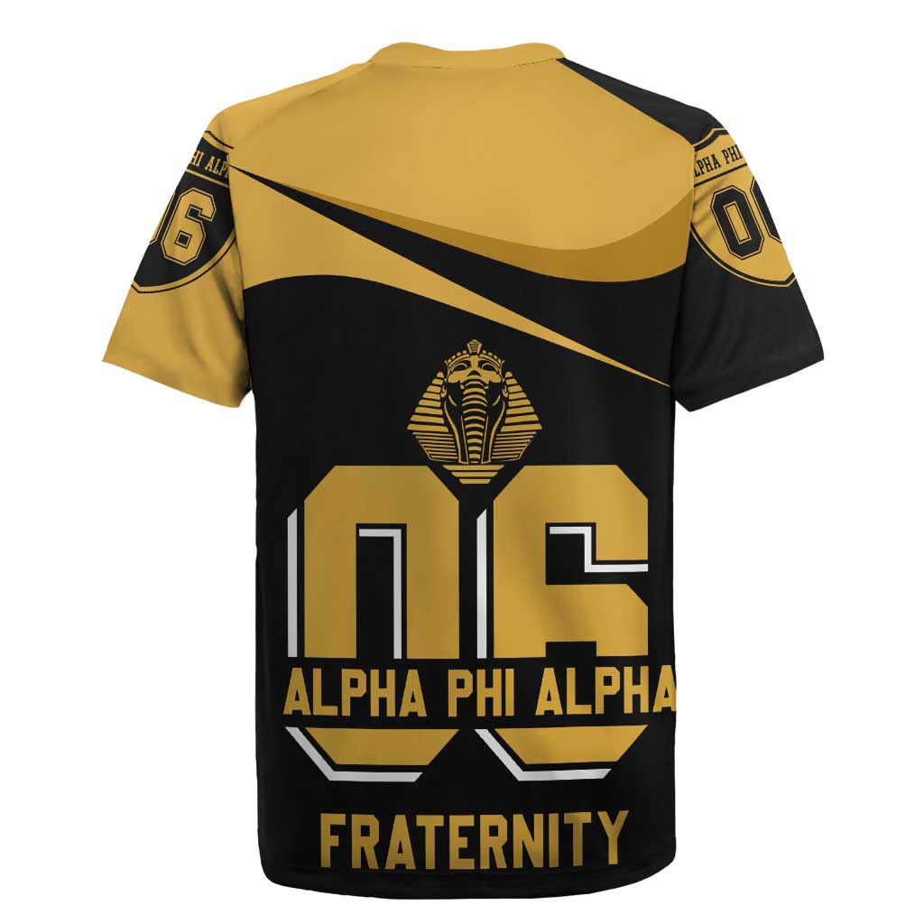 Alpha Phi Alpha Fraternity Rugby Jersey Curve Design For Fraternity Pride
