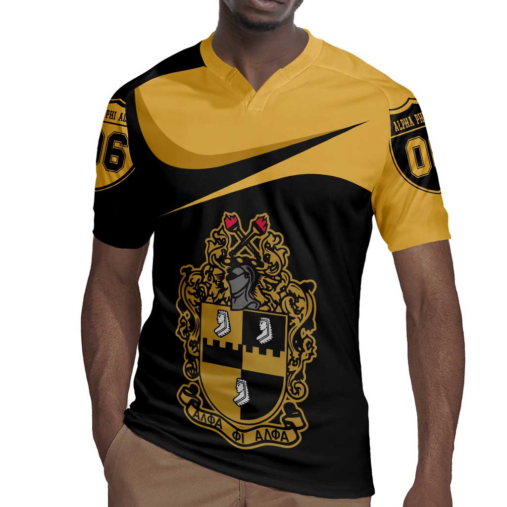 Alpha Phi Alpha Fraternity Rugby Jersey Curve Design For Fraternity Pride