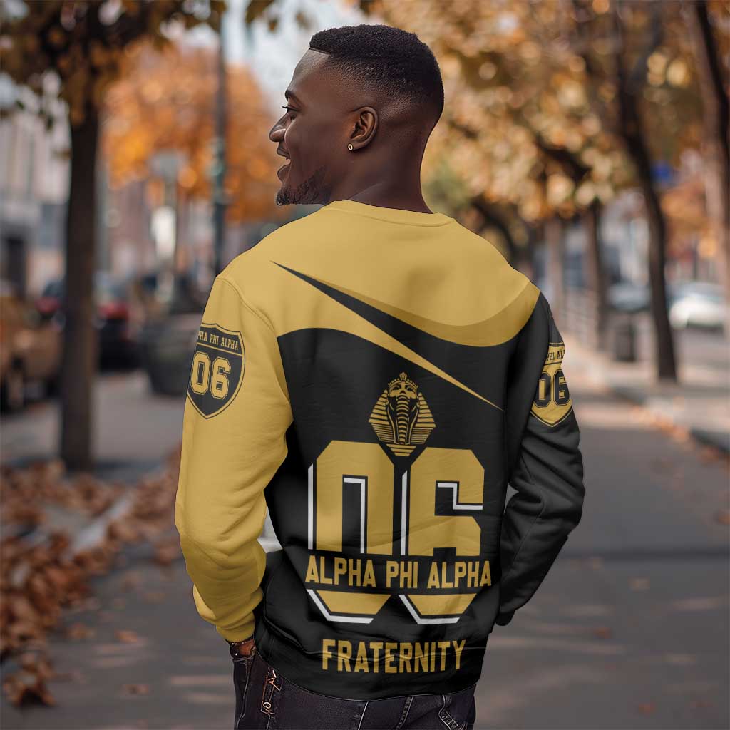 Alpha Phi Alpha Fraternity Sweatshirt Curve Design For Fraternity Pride