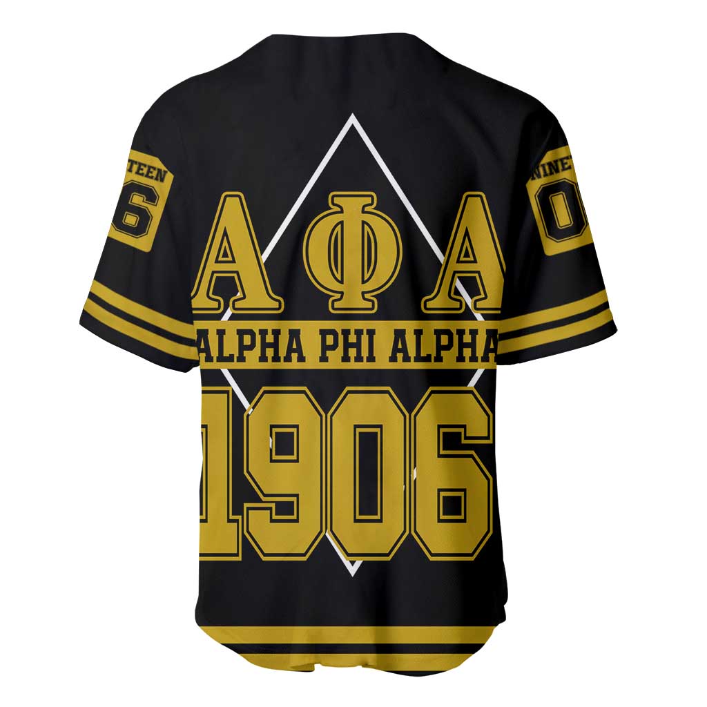 Ice Cold 06 Alpha Phi Alpha With Diamond Accents Baseball Jersey