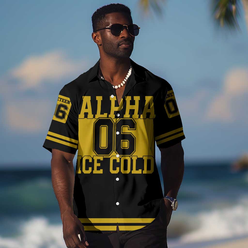 Ice Cold 06 Alpha Phi Alpha With Diamond Accents Hawaiian Shirt