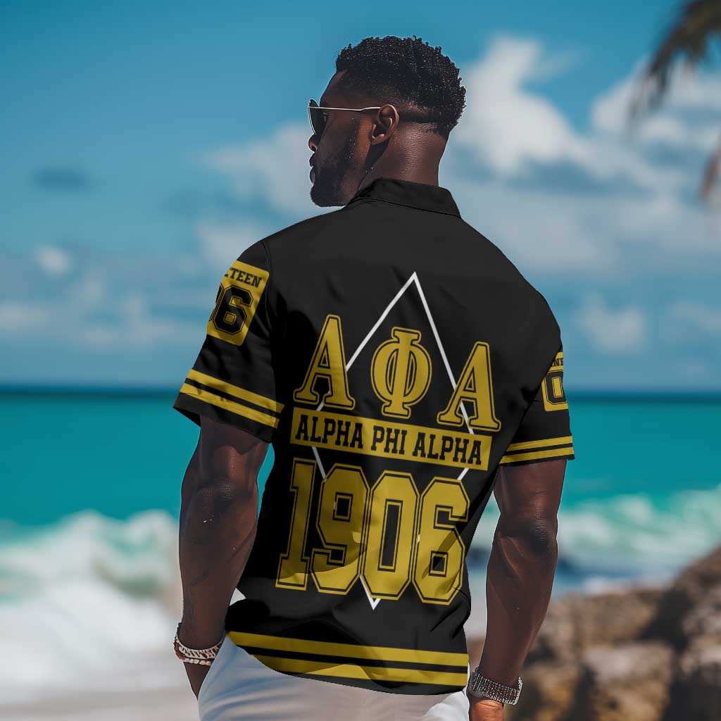 Ice Cold 06 Alpha Phi Alpha With Diamond Accents Hawaiian Shirt