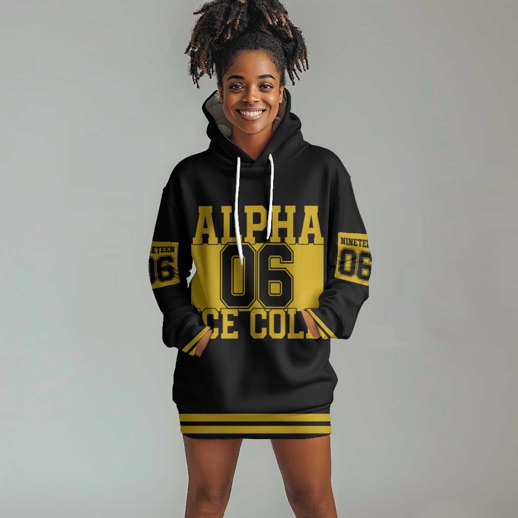 Ice Cold 06 Alpha Phi Alpha With Diamond Accents Hoodie Dress