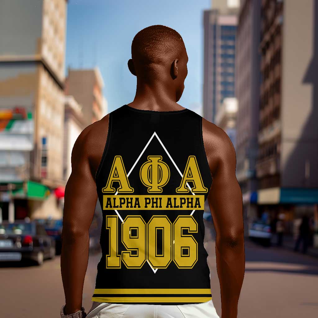 Ice Cold 06 Alpha Phi Alpha With Diamond Accents Men Tank Top