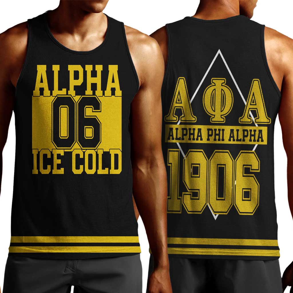 Ice Cold 06 Alpha Phi Alpha With Diamond Accents Men Tank Top