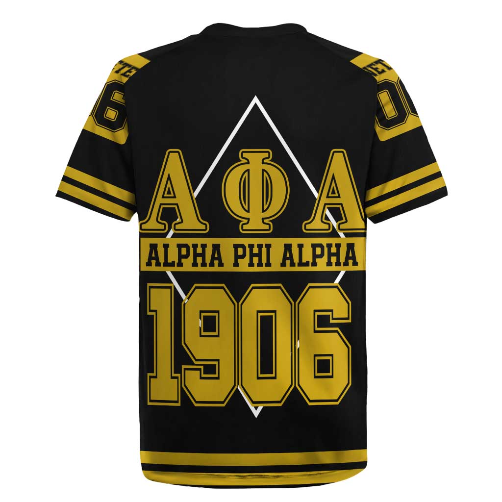 Ice Cold 06 Alpha Phi Alpha With Diamond Accents Rugby Jersey