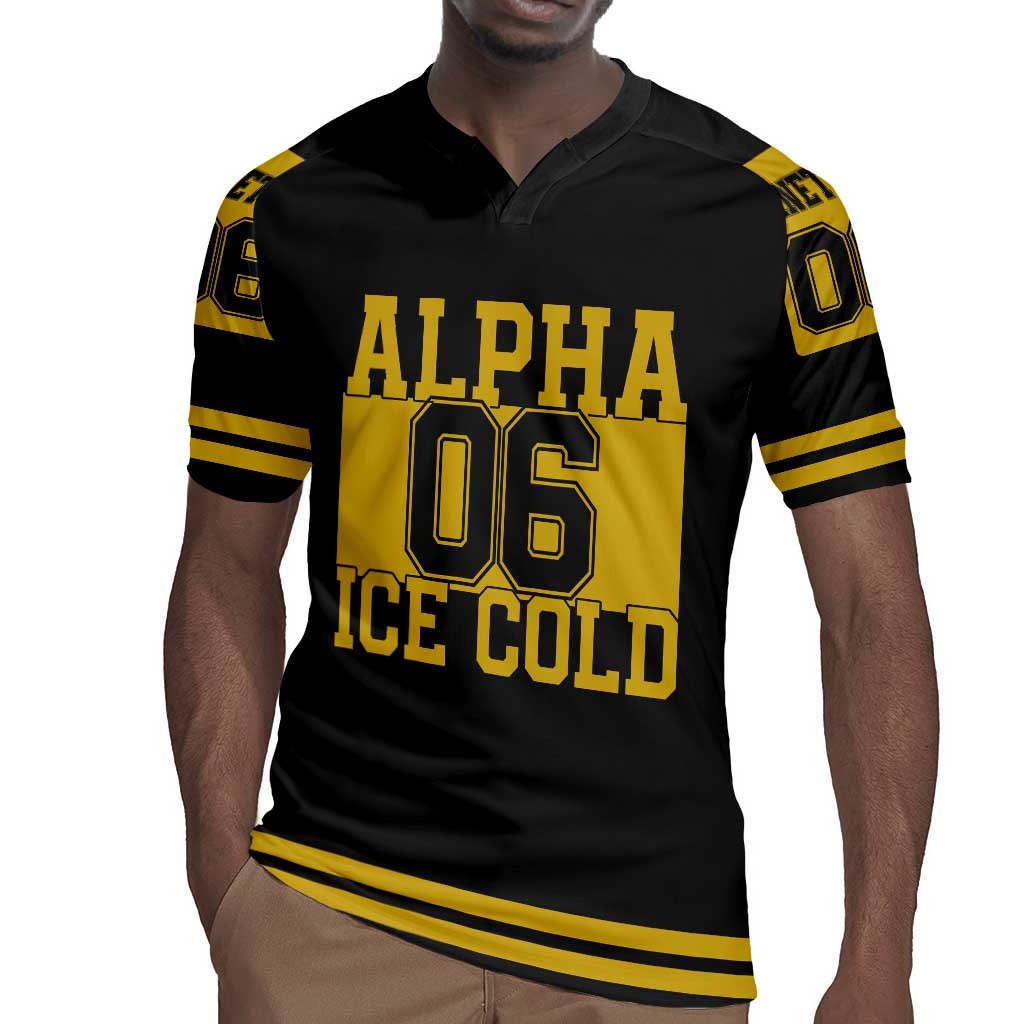 Ice Cold 06 Alpha Phi Alpha With Diamond Accents Rugby Jersey