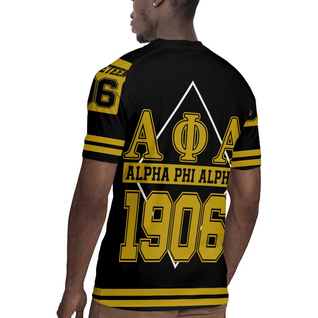 Ice Cold 06 Alpha Phi Alpha With Diamond Accents Rugby Jersey