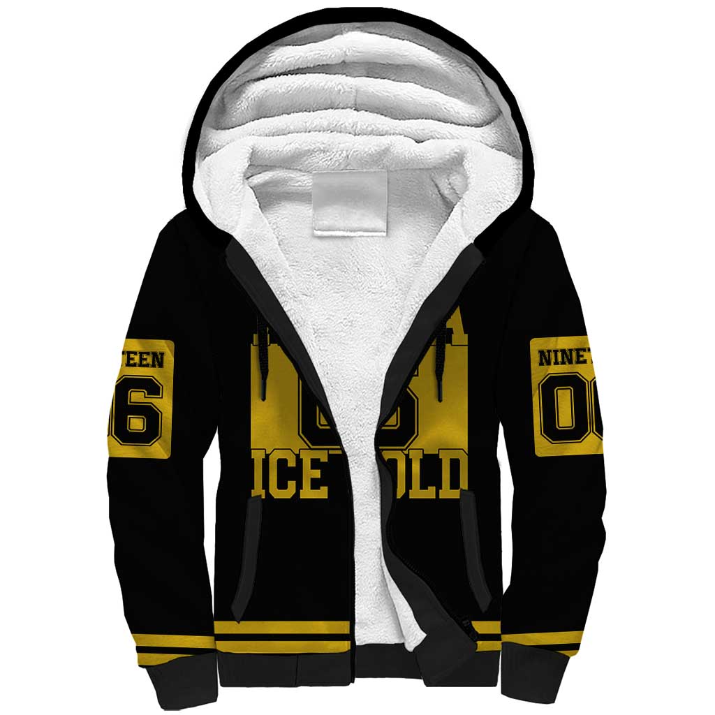 Ice Cold 06 Alpha Phi Alpha With Diamond Accents Sherpa Hoodie