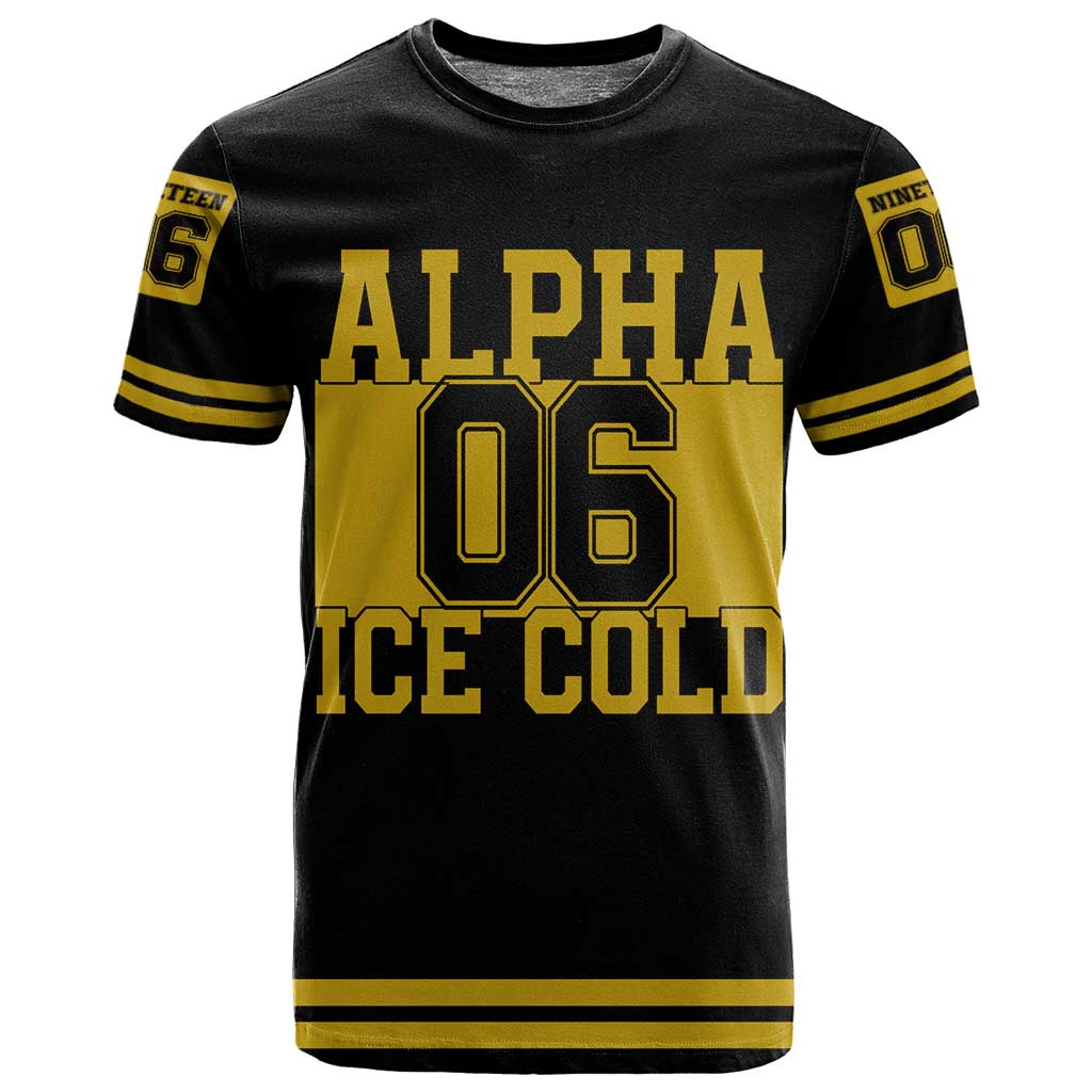 Ice Cold 06 Alpha Phi Alpha With Diamond Accents T shirt