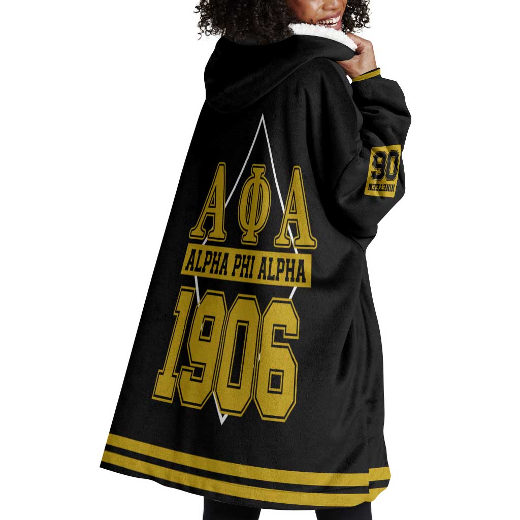 Ice Cold 06 Alpha Phi Alpha With Diamond Accents Wearable Blanket Hoodie
