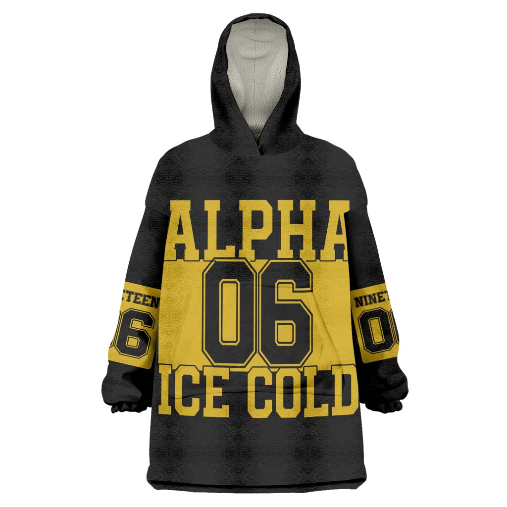 Ice Cold 06 Alpha Phi Alpha With Diamond Accents Wearable Blanket Hoodie