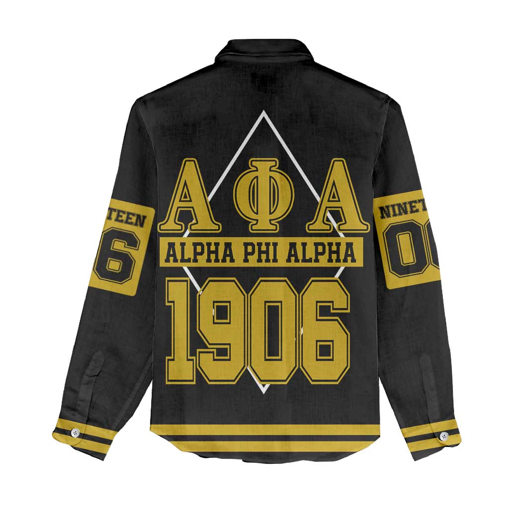 Ice Cold 06 Alpha Phi Alpha With Diamond Accents Women Casual Shirt