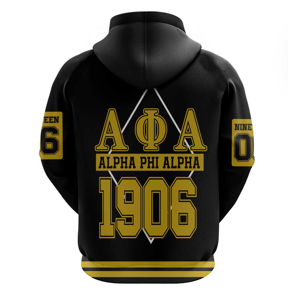 Ice Cold 06 Alpha Phi Alpha With Diamond Accents Zip Hoodie