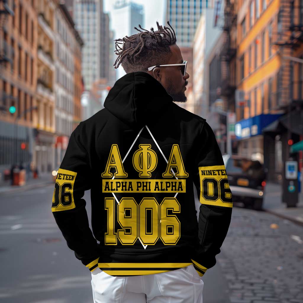 Ice Cold 06 Alpha Phi Alpha With Diamond Accents Zip Hoodie