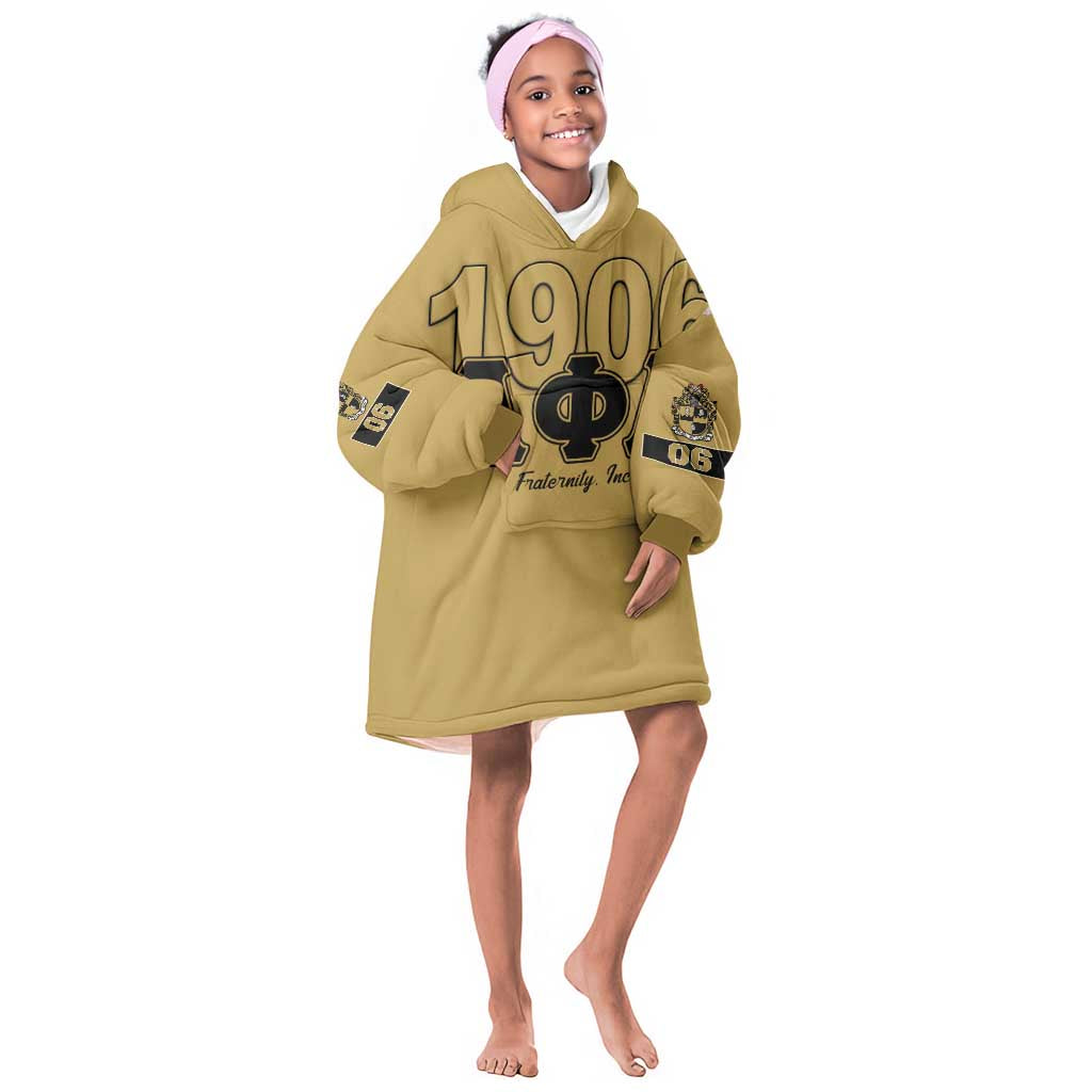 Alpha Phi Alpha 1906 Kid Wearable Blanket Hoodie Fraternity Gear For Alpha