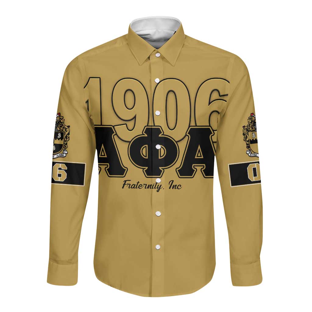 Alpha Phi Alpha 1906 Long Sleeve Button Shirt Fraternity Gear For Alpha