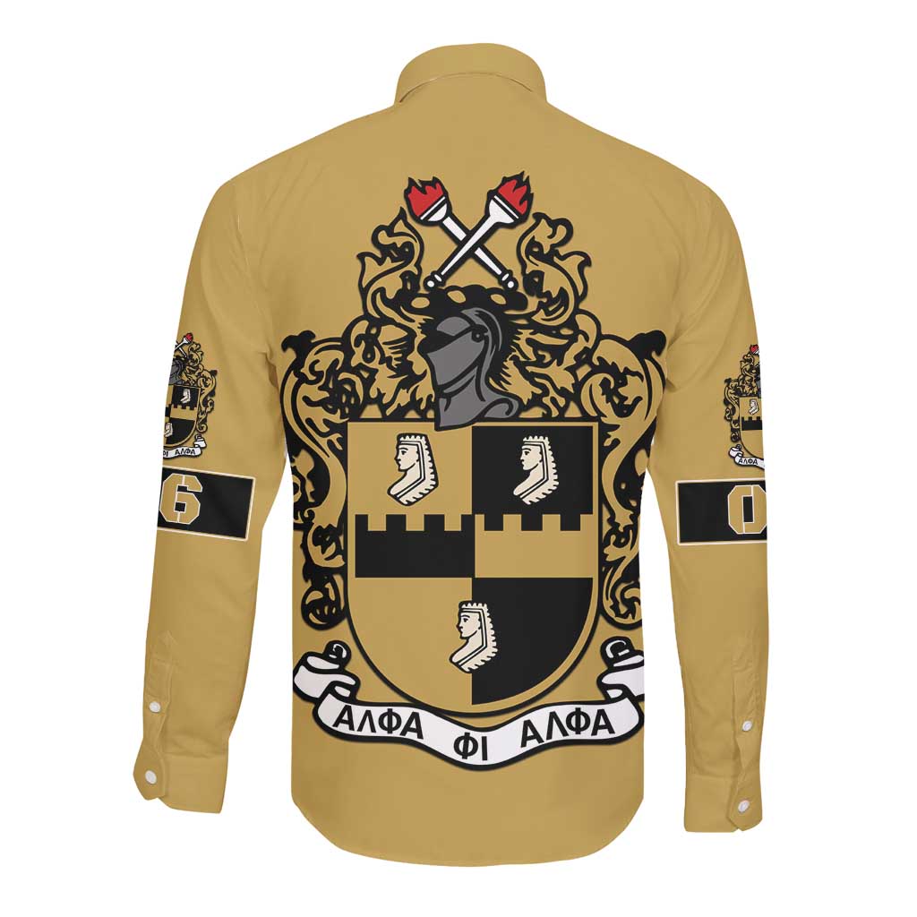 Alpha Phi Alpha 1906 Long Sleeve Button Shirt Fraternity Gear For Alpha