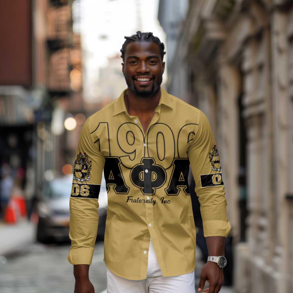 Alpha Phi Alpha 1906 Long Sleeve Button Shirt Fraternity Gear For Alpha