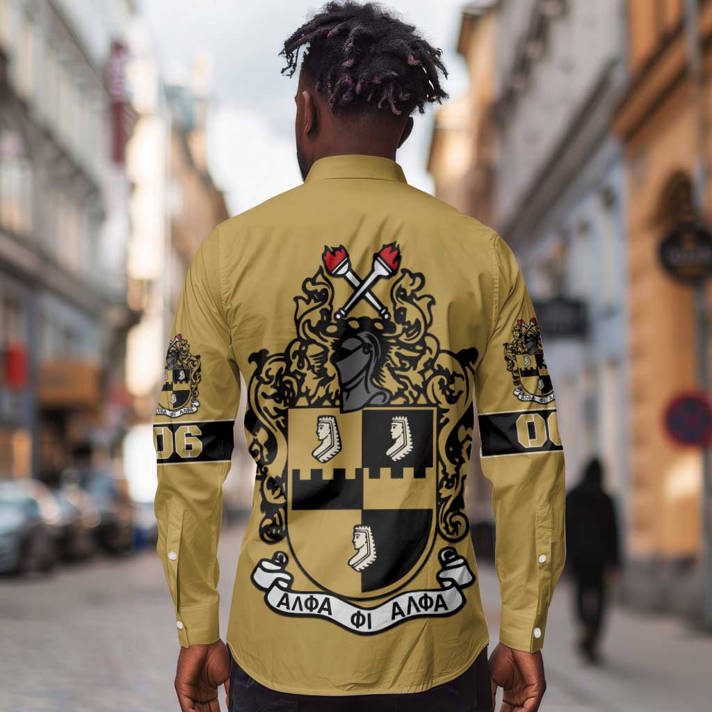 Alpha Phi Alpha 1906 Long Sleeve Button Shirt Fraternity Gear For Alpha