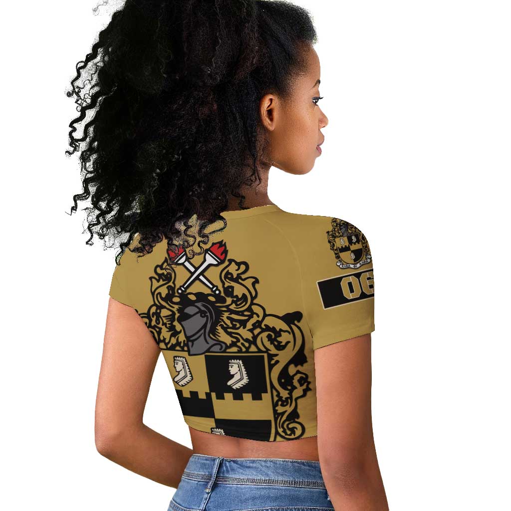 Alpha Phi Alpha 1906 Raglan Cropped T shirt Fraternity Gear For Alpha