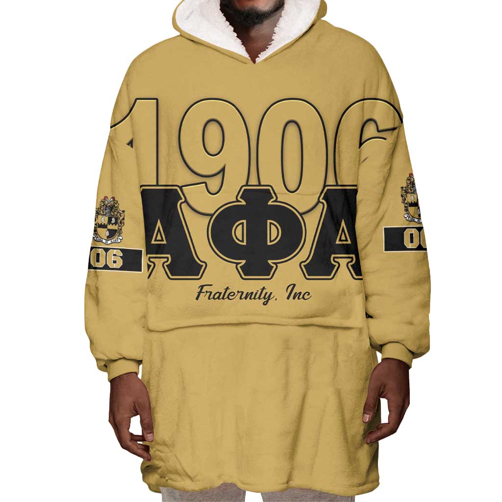 Alpha Phi Alpha 1906 Wearable Blanket Hoodie Fraternity Gear For Alpha