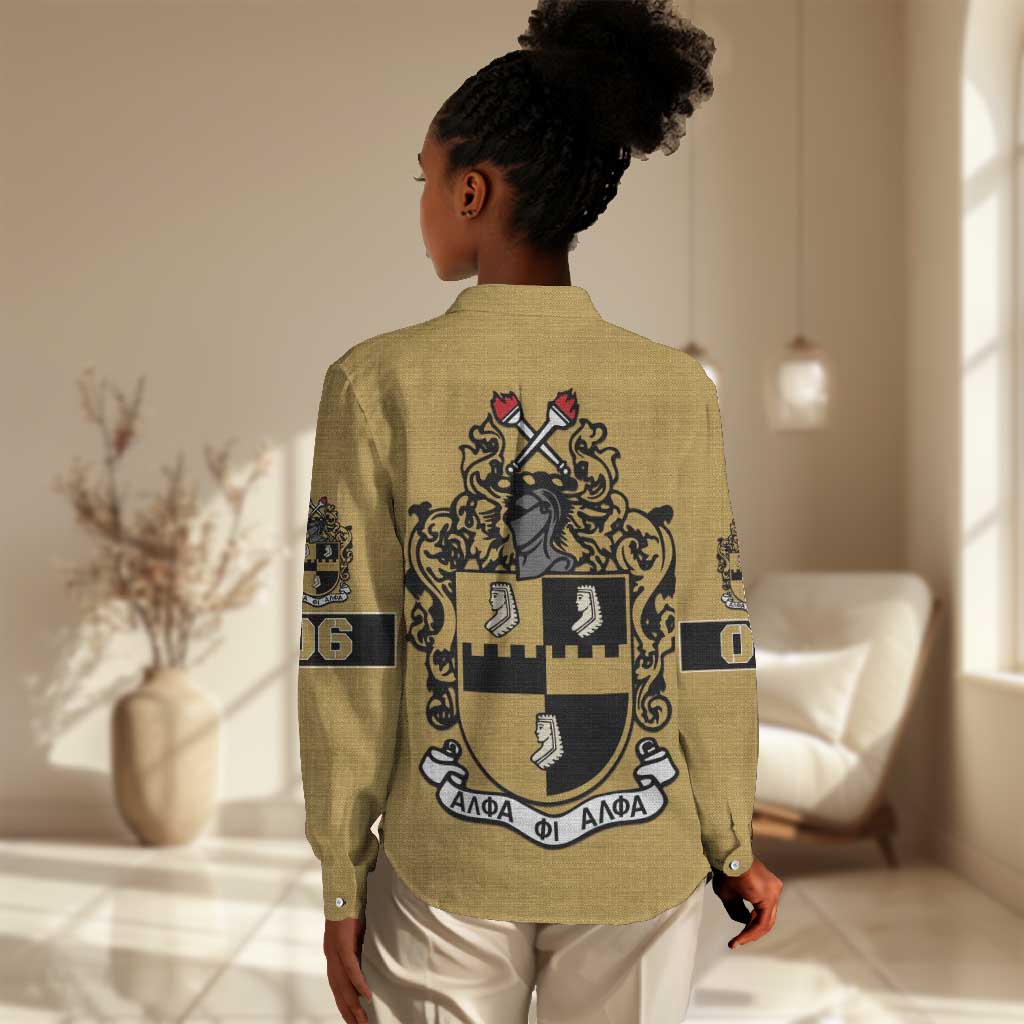 Alpha Phi Alpha 1906 Women Casual Shirt Fraternity Gear For Alpha