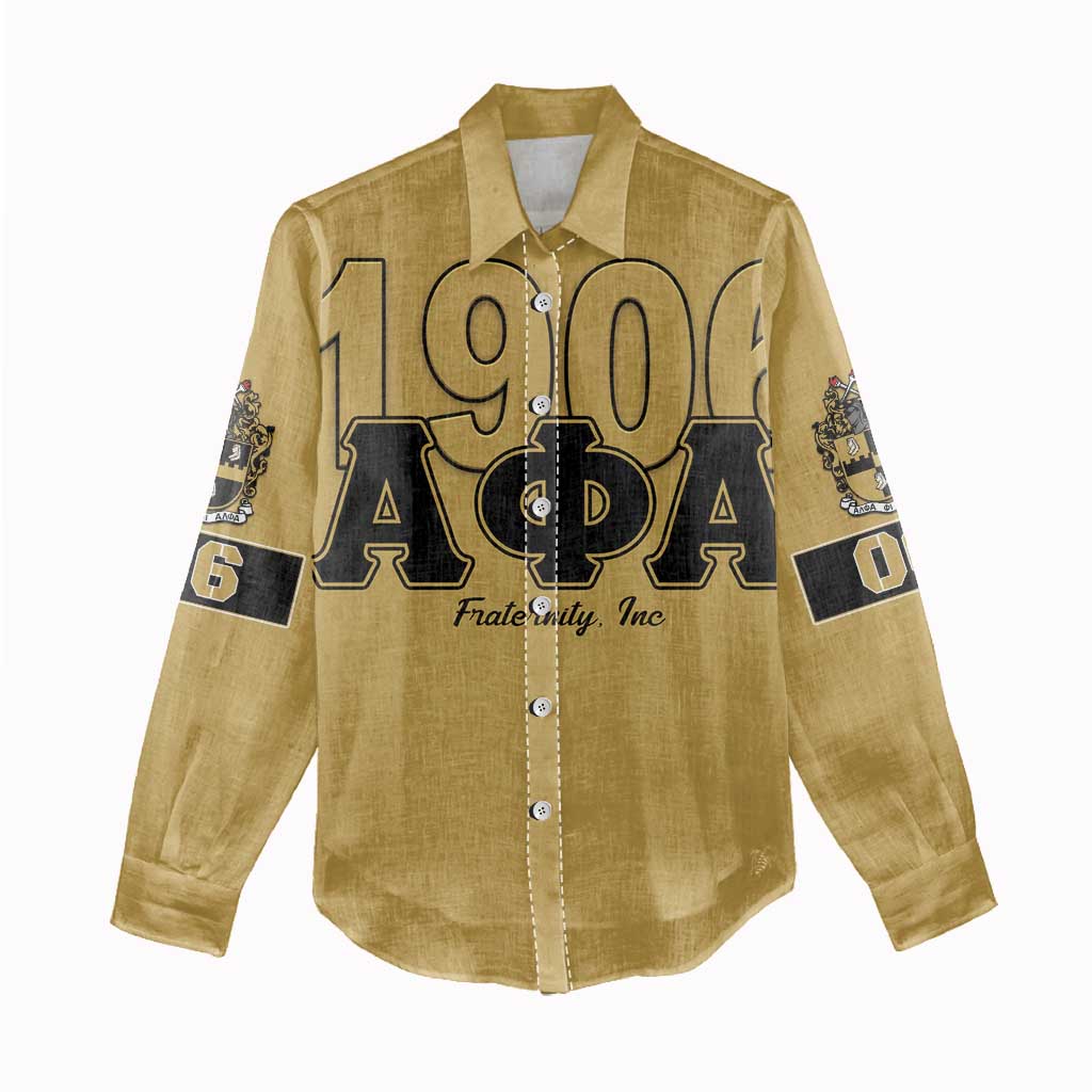 Alpha Phi Alpha 1906 Women Casual Shirt Fraternity Gear For Alpha