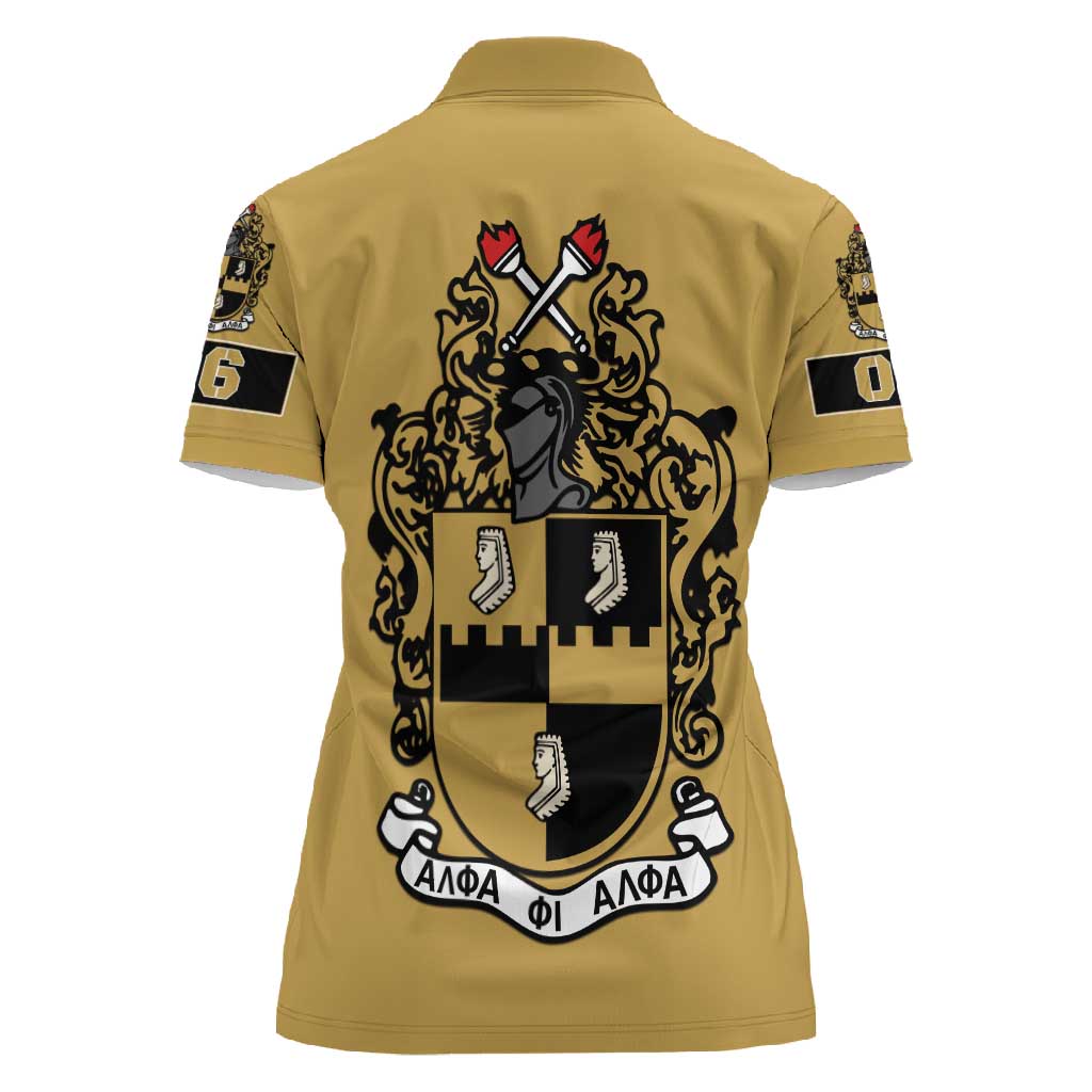 Alpha Phi Alpha 1906 Women Polo Shirt Fraternity Gear For Alpha
