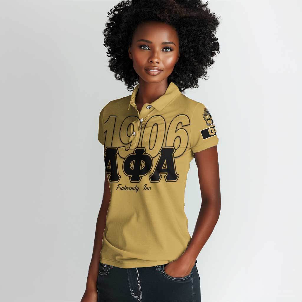 Alpha Phi Alpha 1906 Women Polo Shirt Fraternity Gear For Alpha