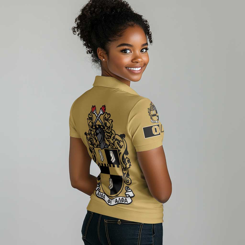 Alpha Phi Alpha 1906 Women Polo Shirt Fraternity Gear For Alpha