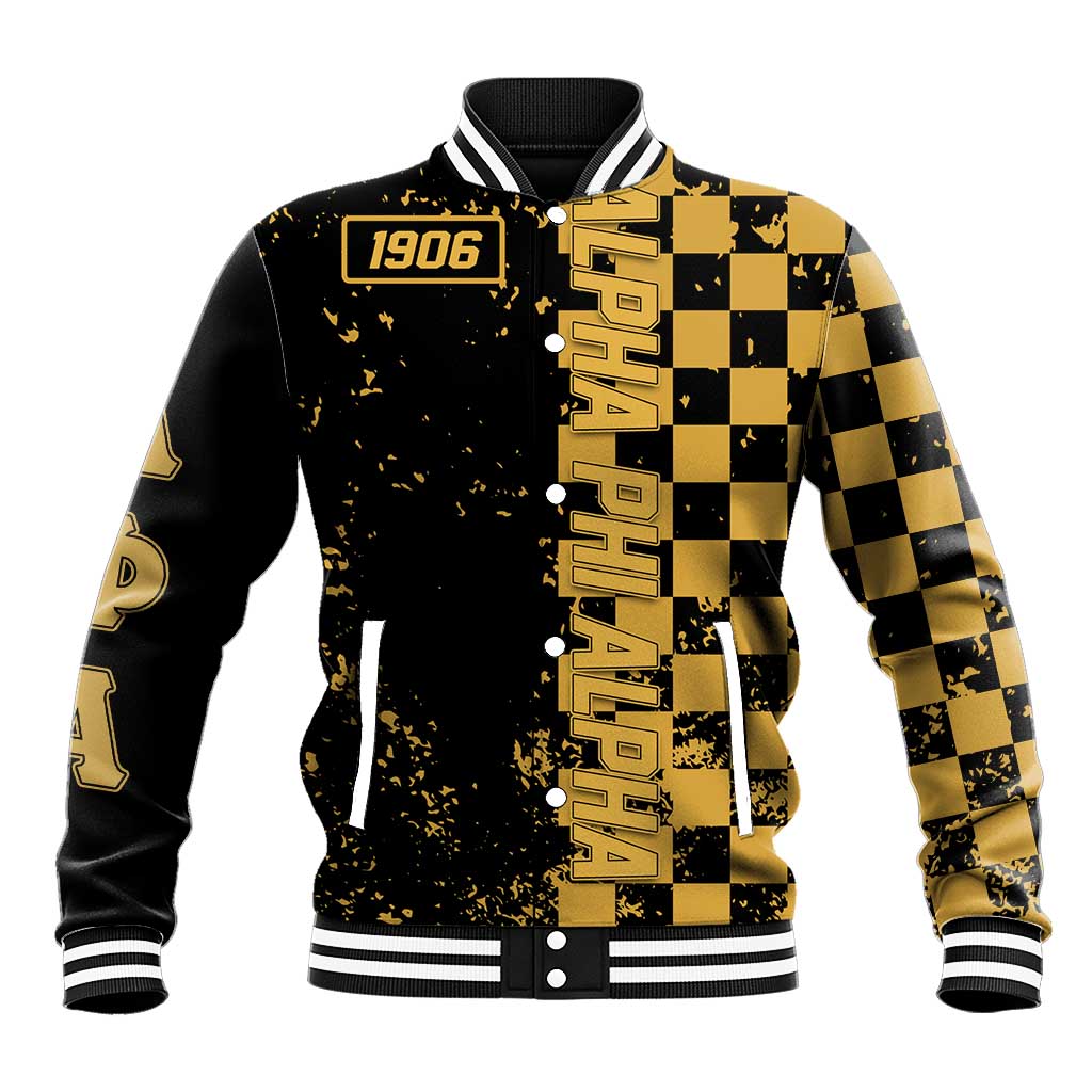 Alpha Phi Alpha Fraternity Caro Style Baseball Jacket Classic College