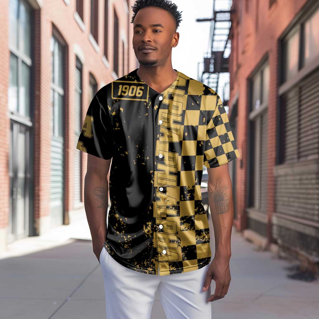 Alpha Phi Alpha Fraternity Caro Style Baseball Jersey Classic College