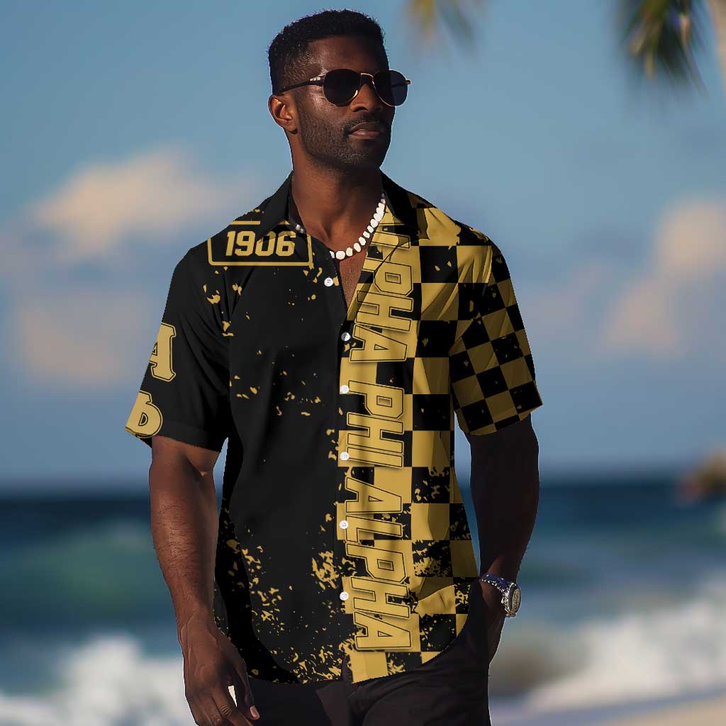 Alpha Phi Alpha Fraternity Caro Style Hawaiian Shirt Classic College