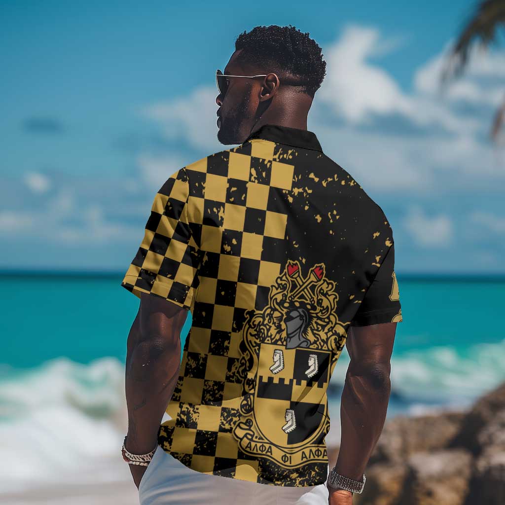 Alpha Phi Alpha Fraternity Caro Style Hawaiian Shirt Classic College
