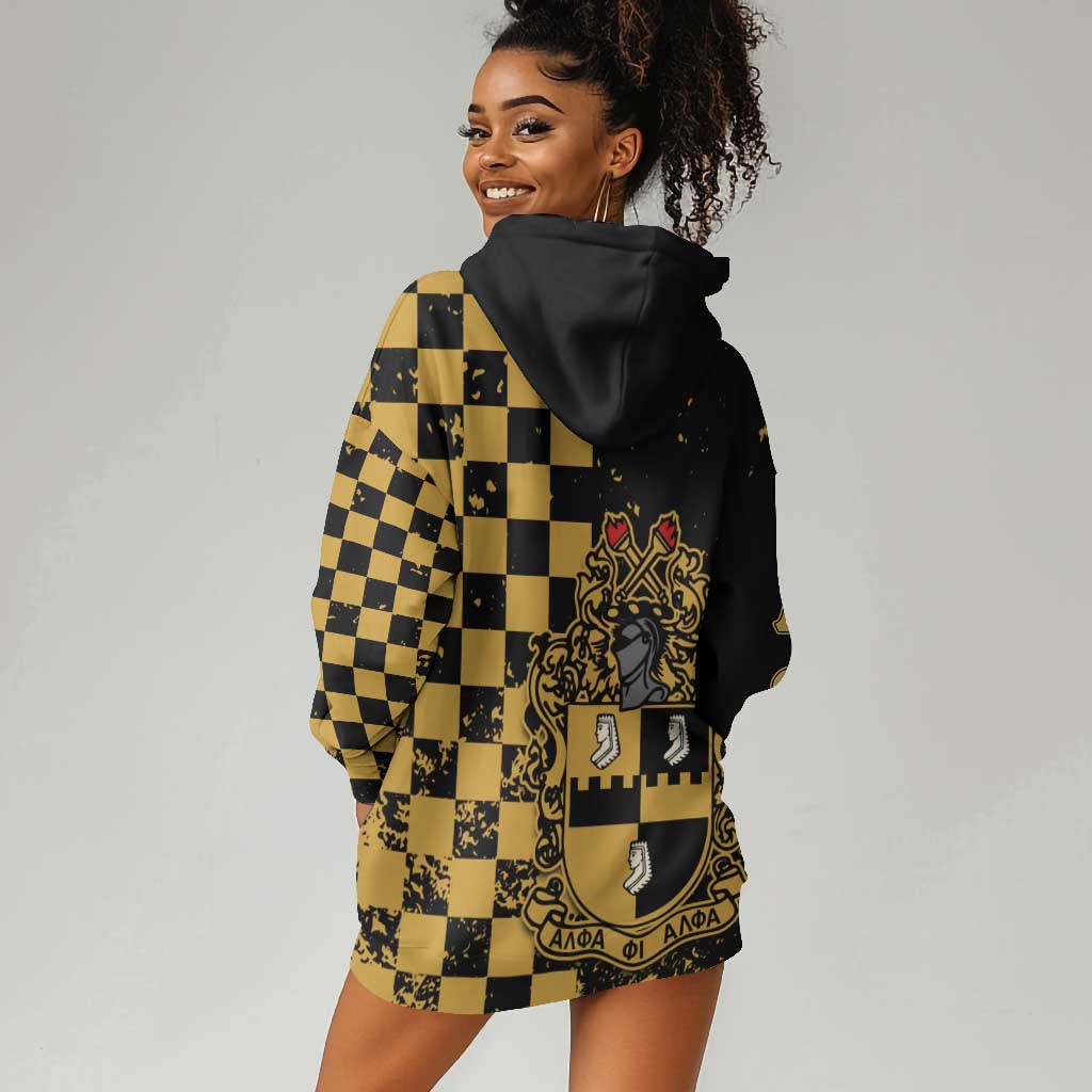 Alpha Phi Alpha Fraternity Caro Style Hoodie Dress Classic College