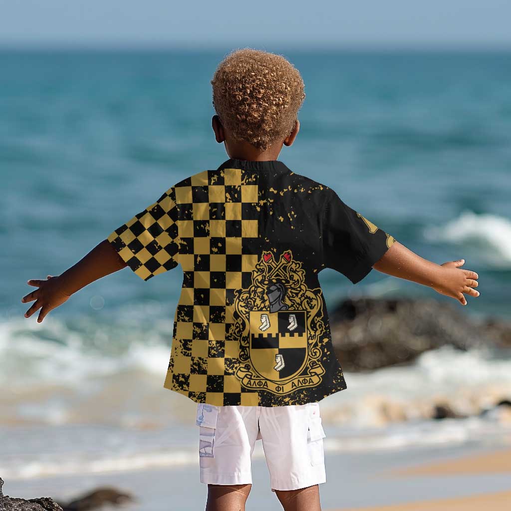 Alpha Phi Alpha Fraternity Caro Style Kid Hawaiian Shirt Classic College